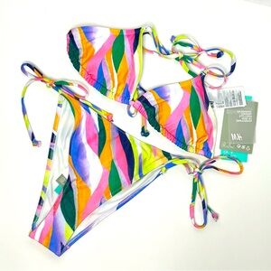 NWT H&M Padded Triangle Bikini Top and Bottom, sz 4